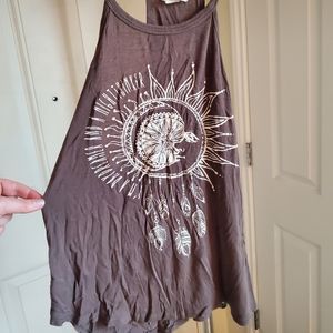 Womens tank top, brown XL